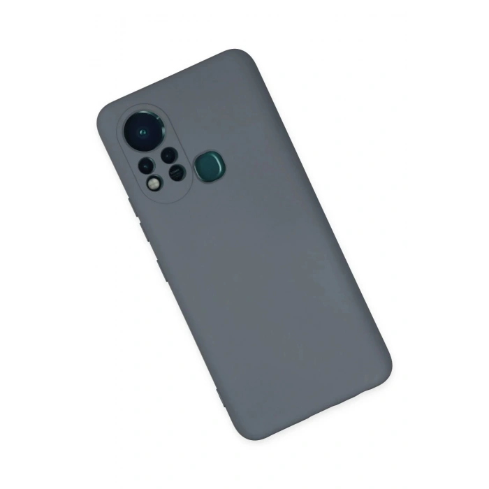 Newface İnfinix Hot 11s Kılıf Nano içi Kadife Silikon - Gri