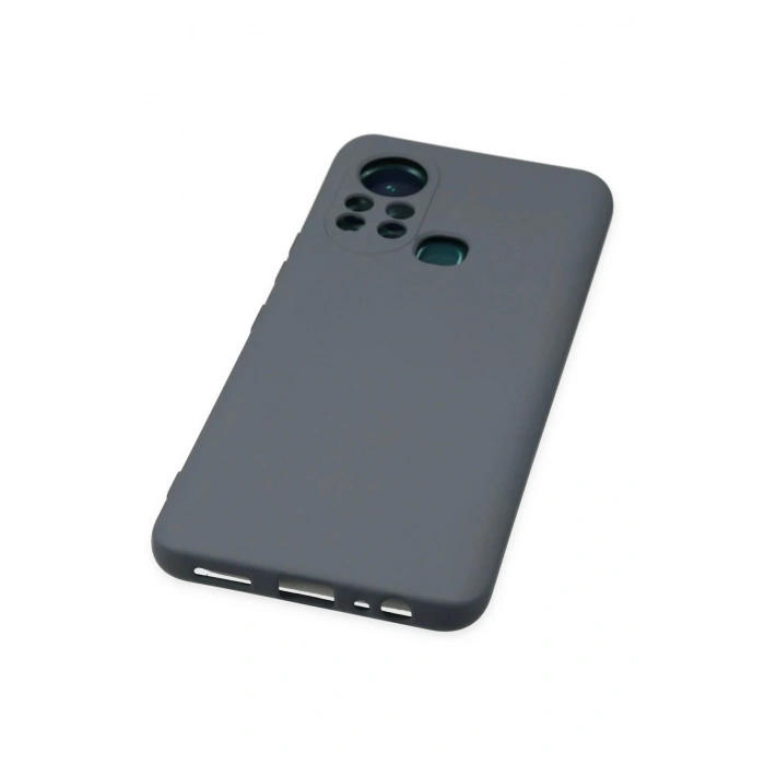 Newface İnfinix Hot 11s Kılıf Nano içi Kadife Silikon - Gri