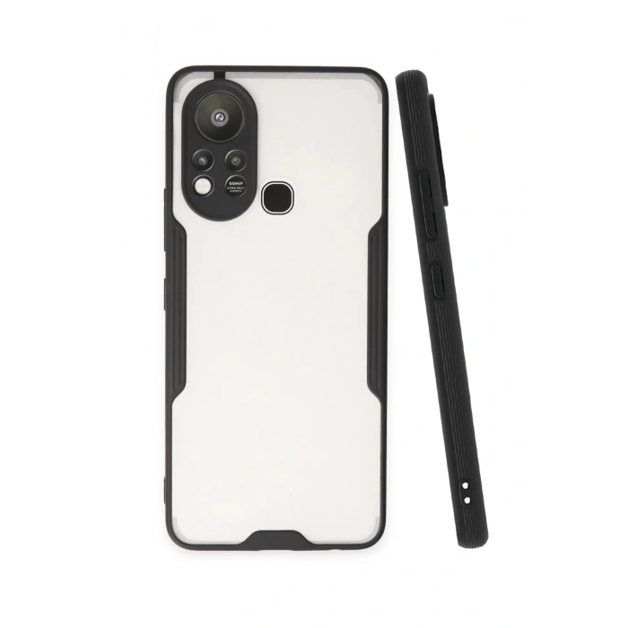 Newface İnfinix Hot 11s Kılıf Platin Silikon - Siyah