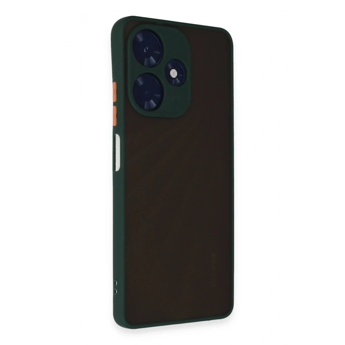 Newface İnfinix Hot 30 4G Kılıf Montreal Silikon Kapak - Yeşil