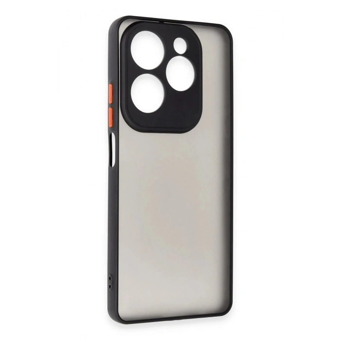 Newface İnfinix Hot 40 Pro Kılıf Montreal Silikon Kapak - Siyah