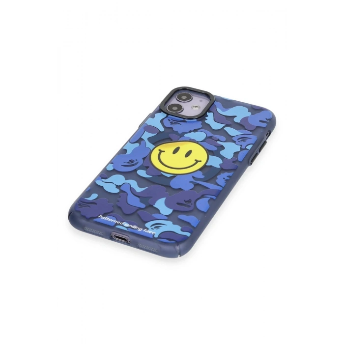 Newface iPhone 11 Kılıf Apollo Magneticsafe Desenli Kapak - Apollo Mavi - 1