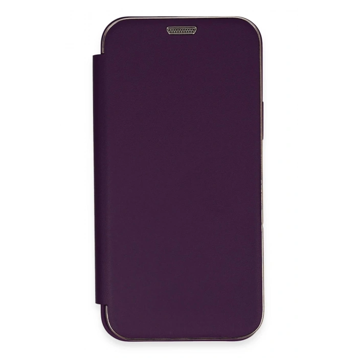 Newface iPhone 11 Kılıf Dolpin Kapaklı - Derin Mor