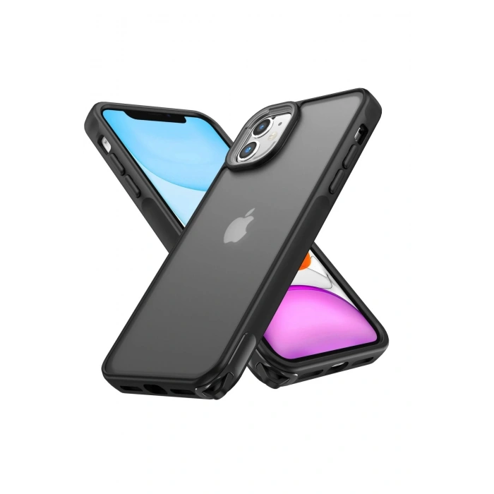 Newface iPhone 11 Kılıf Elegant Kapak - Siyah