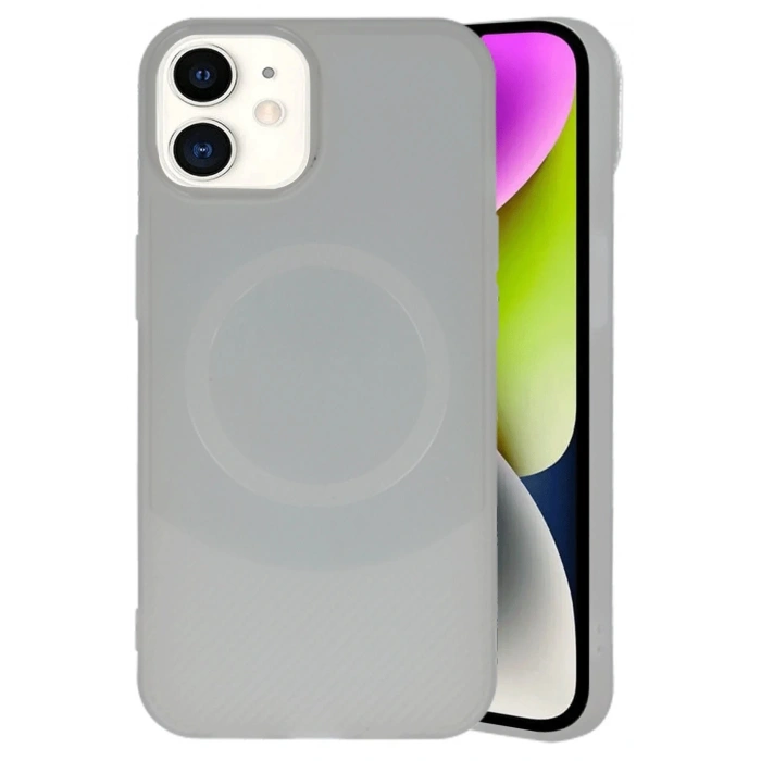 Newface iPhone 11 Kılıf Maya Karbon Kapak - Gri