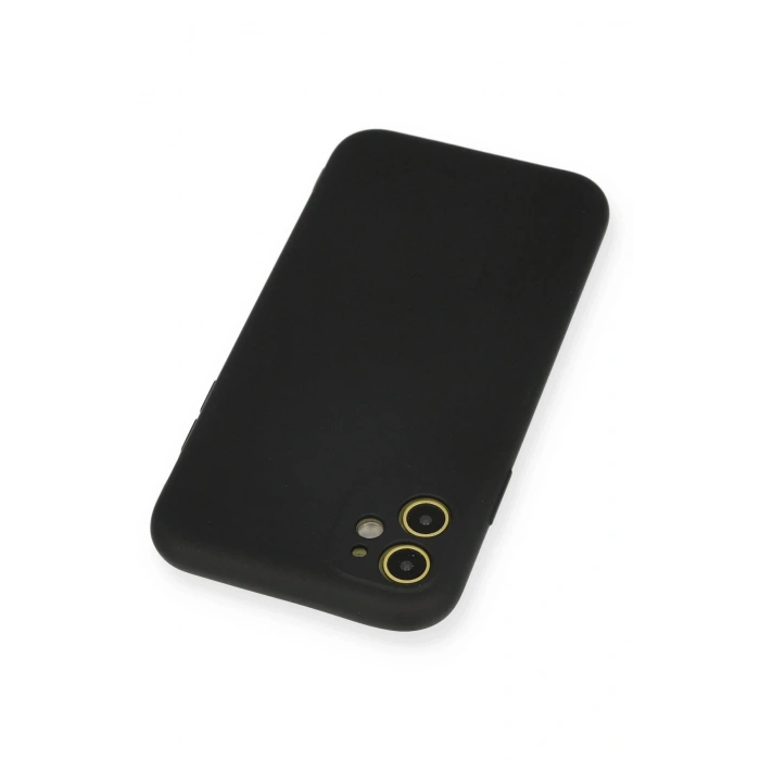 Newface iPhone 11 Kılıf Nano içi Kadife Silikon - Siyah