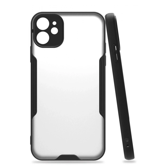 Newface iPhone 11 Kılıf Platin Silikon - Siyah