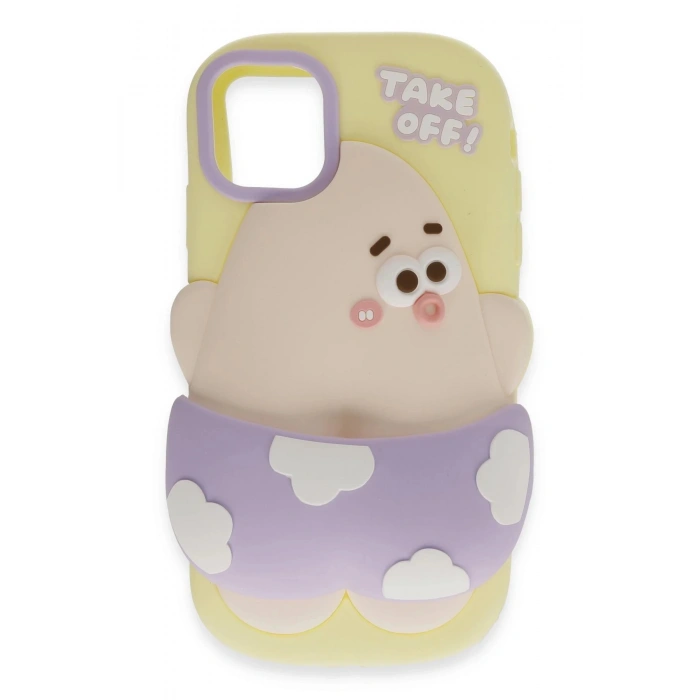 Newface iPhone 11 Kılıf Poky Karakter Silikon Kapak - Desen 5