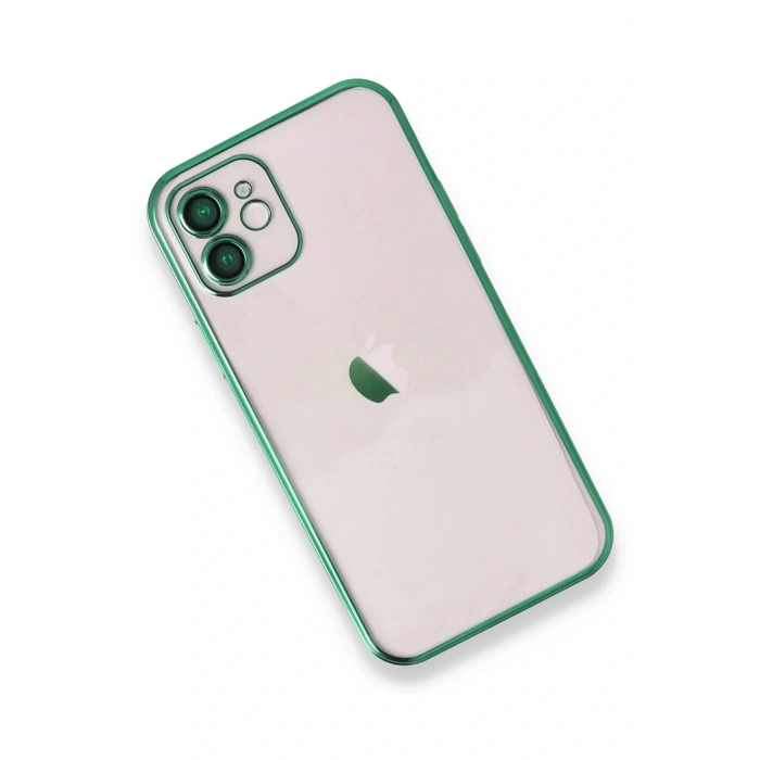 Newface iPhone 11 Kılıf Razer Lensli Silikon - Yeşil