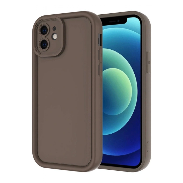 Newface iPhone 11 Kılıf Viera Silikon - Kahverengi