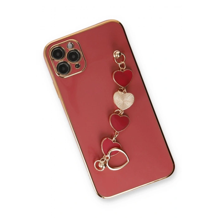 Newface iPhone 11 Pro Kılıf Esila Silikon - Kırmızı