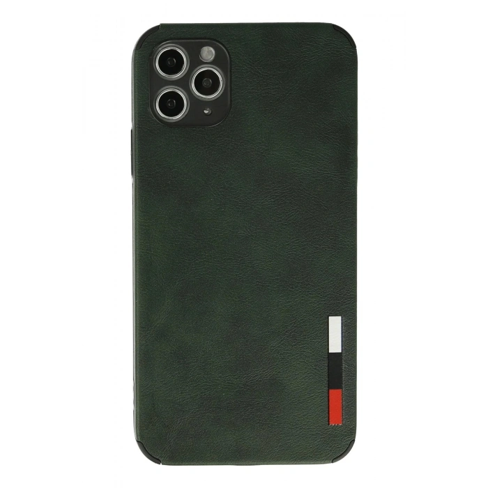 Newface iPhone 11 Pro Kılıf Loop Deri Silikon - Yeşil