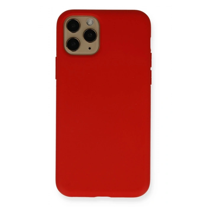 Newface iPhone 11 Pro Kılıf Nano içi Kadife Silikon - Kırmızı