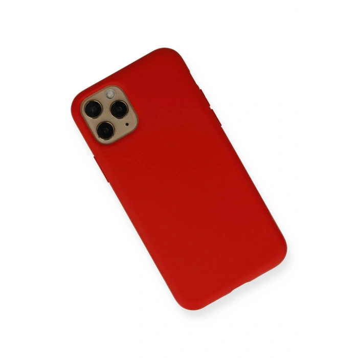 Newface iPhone 11 Pro Kılıf Nano içi Kadife Silikon - Kırmızı