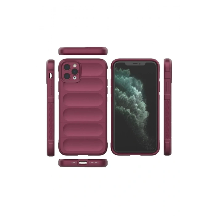 Newface iPhone 11 Pro Kılıf Optimum Silikon - Bordo
