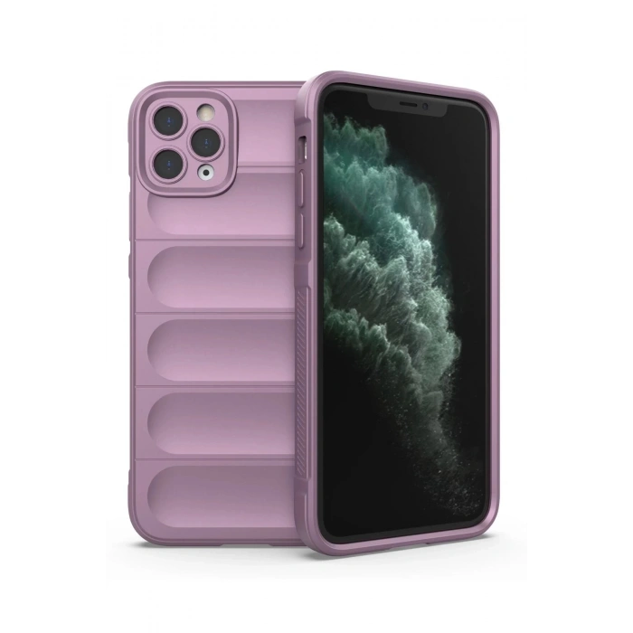 Newface iPhone 11 Pro Kılıf Optimum Silikon - Mor