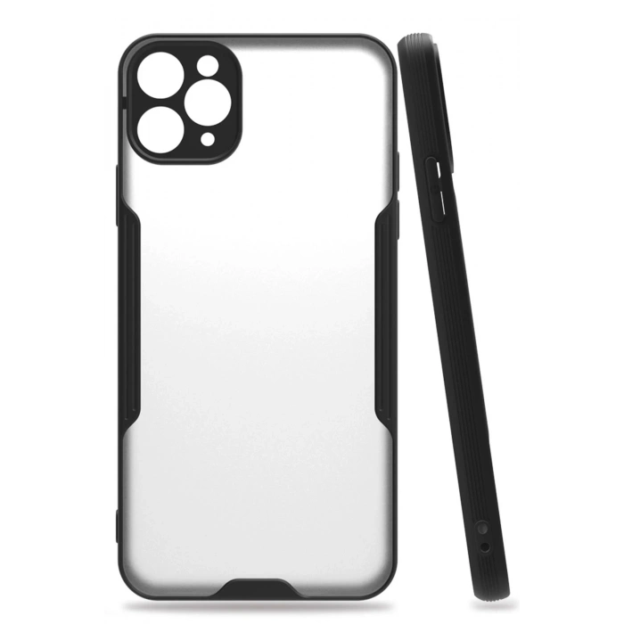 Newface iPhone 11 Pro Kılıf Platin Silikon - Siyah