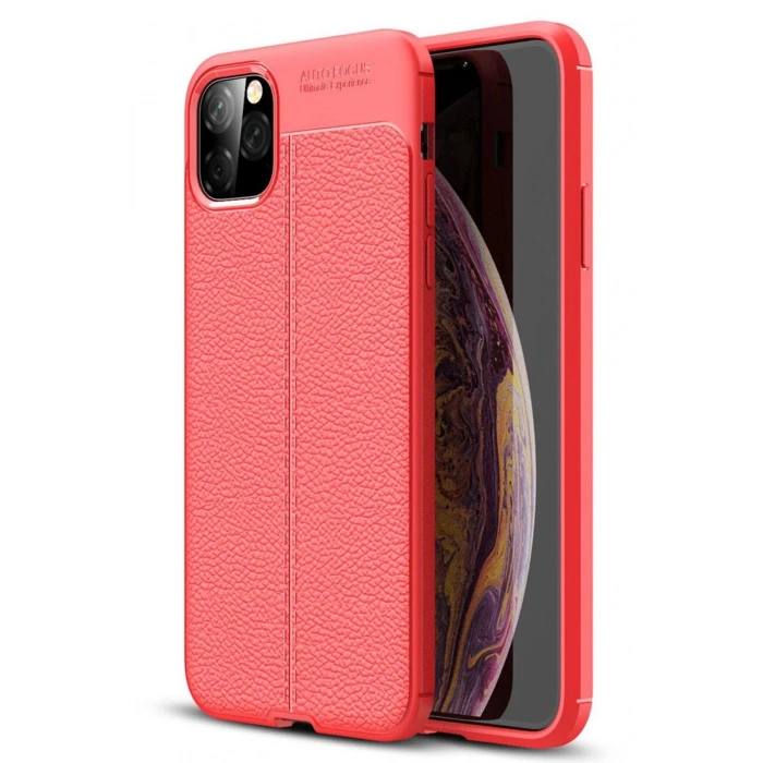 Newface iPhone 11 Pro Max Kılıf Auto Focus Kapak - Kırmızı