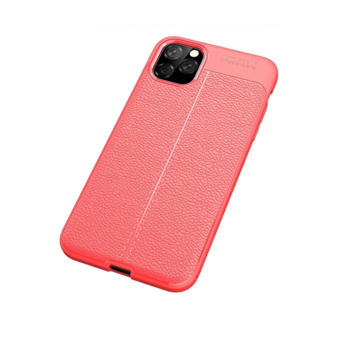 Newface iPhone 11 Pro Max Kılıf Auto Focus Kapak - Kırmızı