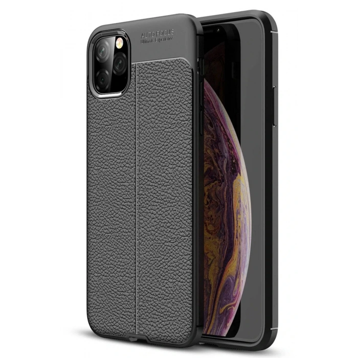 Newface iPhone 11 Pro Max Kılıf Auto Focus Kapak - Siyah