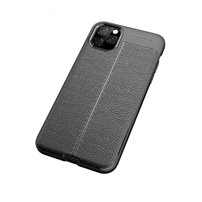 Newface iPhone 11 Pro Max Kılıf Auto Focus Kapak - Siyah