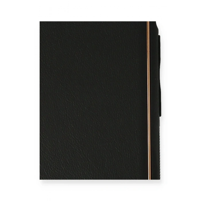 Newface iPhone 11 Pro Max Kılıf Coco Deri Silikon Kapak - Siyah