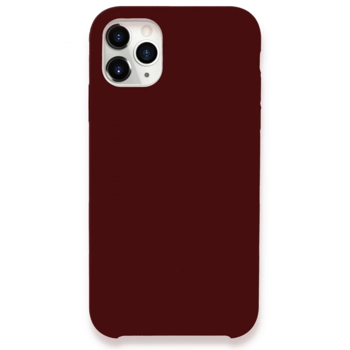 Newface iPhone 11 Pro Max Kılıf Lansman Legant Silikon - Bordo