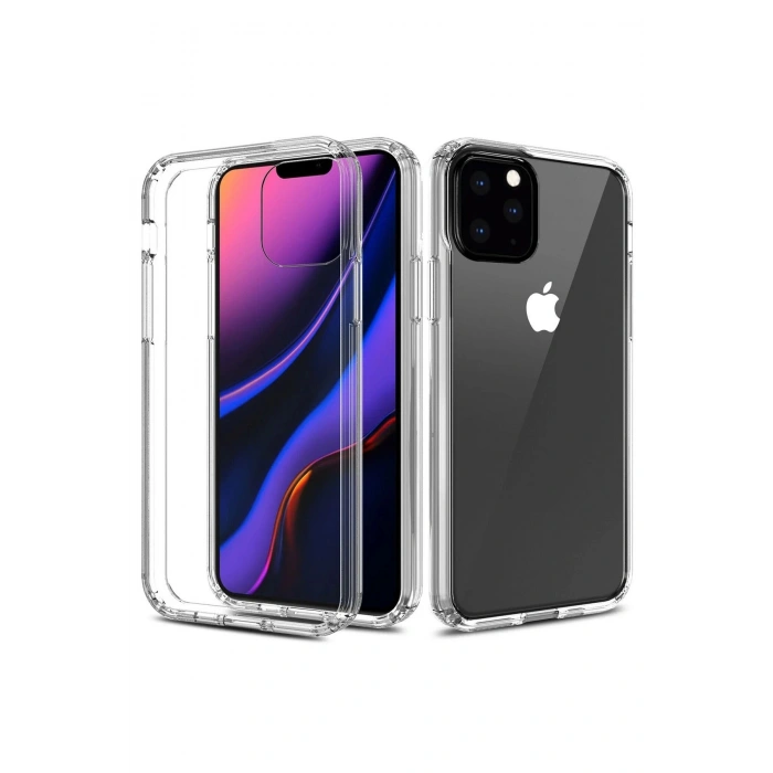 Newface iPhone 11 Pro Max Kılıf Lüx Şeffaf Silikon