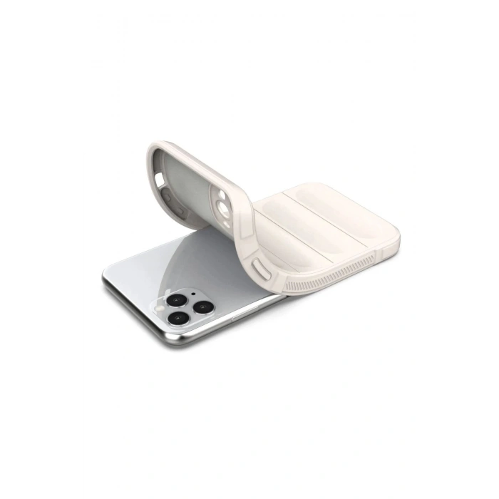 Newface iPhone 11 Pro Max Kılıf Optimum Silikon - Krem