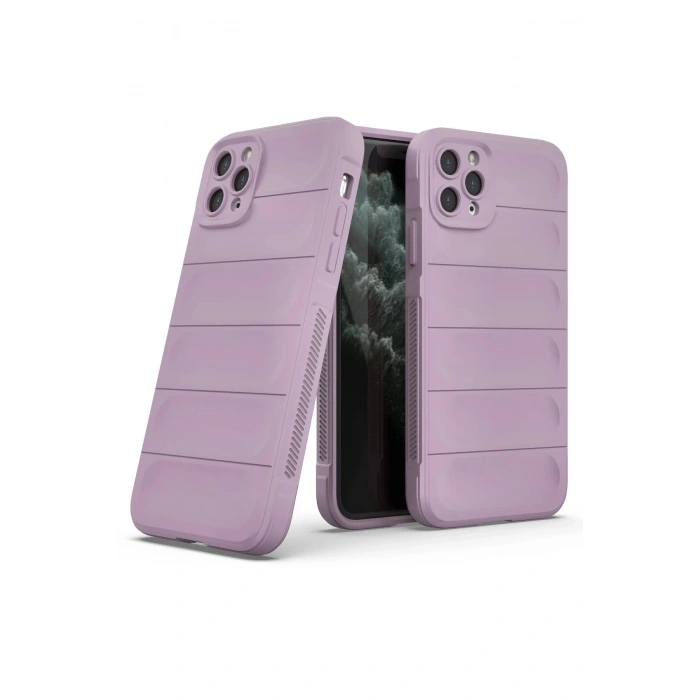 Newface iPhone 11 Pro Max Kılıf Optimum Silikon - Mor