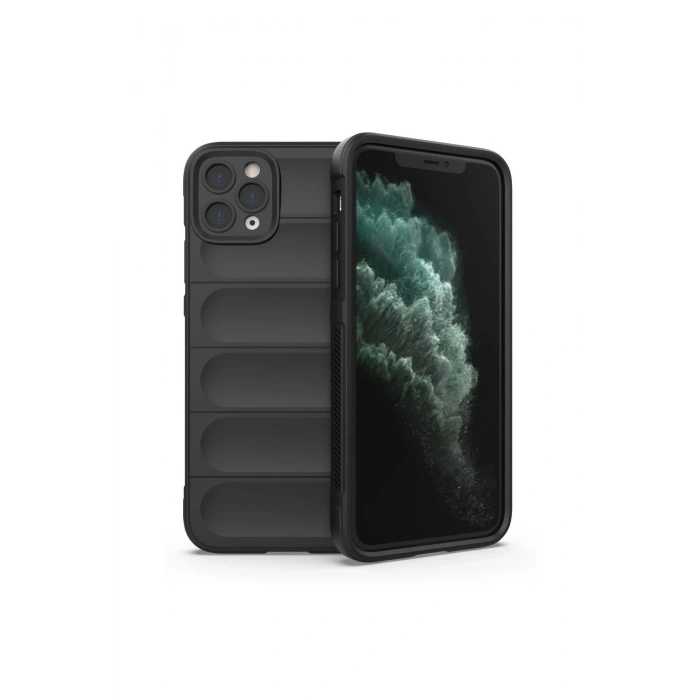 Newface iPhone 11 Pro Max Kılıf Optimum Silikon - Siyah