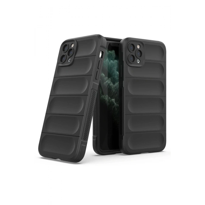 Newface iPhone 11 Pro Max Kılıf Optimum Silikon - Siyah