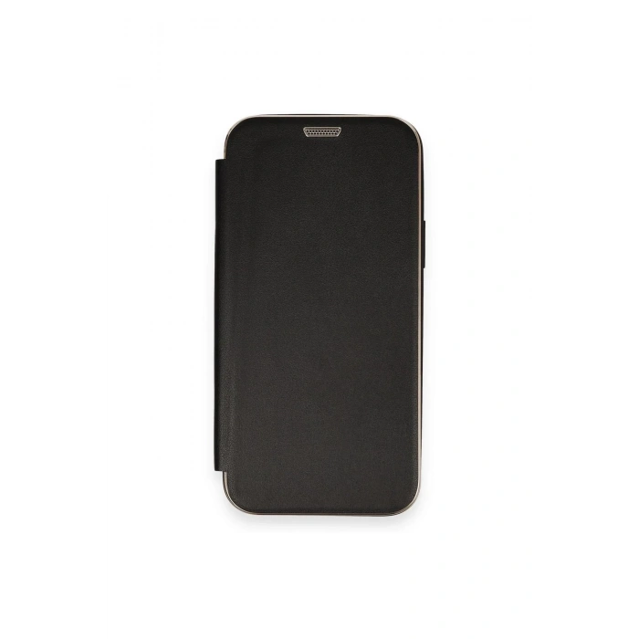 Newface iPhone 12 Kılıf Dolpin Kapaklı - Siyah