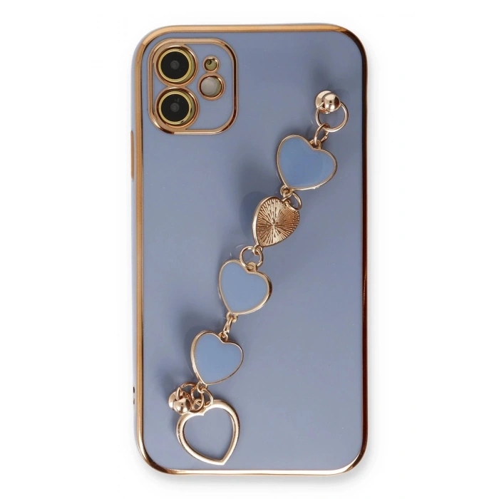 Newface iPhone 12 Kılıf Esila Silikon - Gri