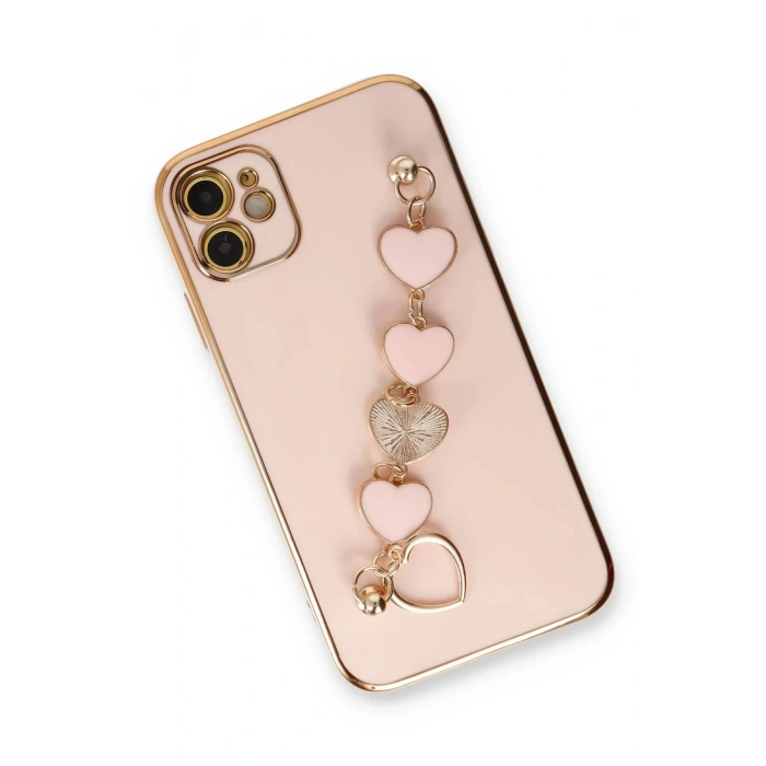 Newface iPhone 12 Kılıf Esila Silikon - Pudra