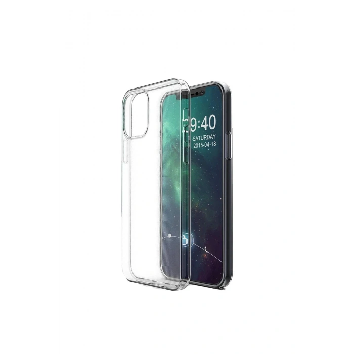Newface iPhone 12 Kılıf Lüx Şeffaf Silikon