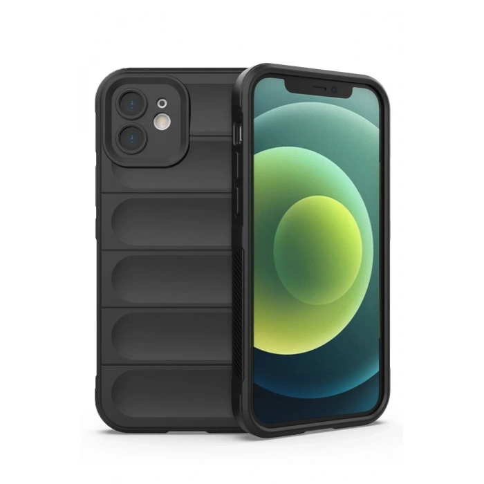 Newface iPhone 12 Kılıf Optimum Silikon - Siyah