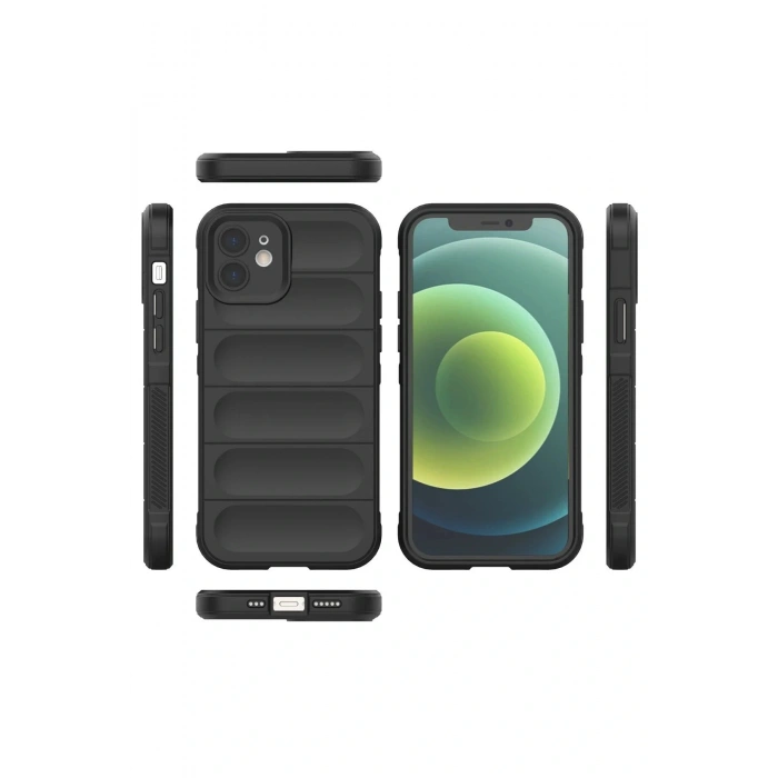 Newface iPhone 12 Kılıf Optimum Silikon - Siyah