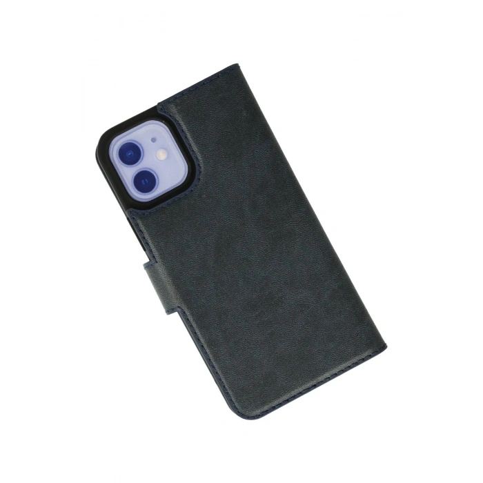 Newface iPhone 12 Kılıf Trend S Plus Kapaklı Kılıf - Lacivert