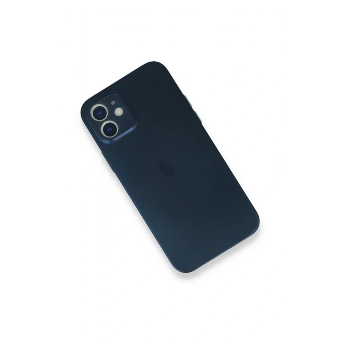 Newface iPhone 12 Mini Kılıf PP Ultra İnce Kapak - Mavi
