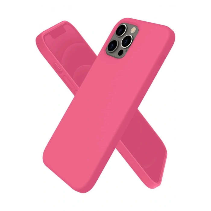Newface iPhone 12 Pro Kılıf First Silikon - Pembe