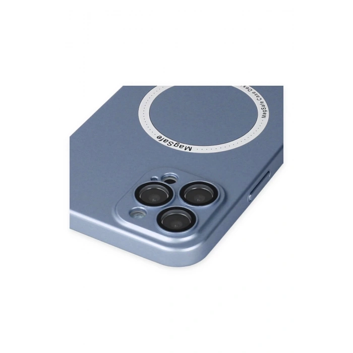 Newface iPhone 12 Pro Kılıf Jack Magneticsafe Lens Silikon - Sierra Blue