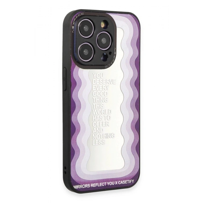 Newface iPhone 12 Pro Kılıf Mirror Desenli Kapak - Mirror - 5
