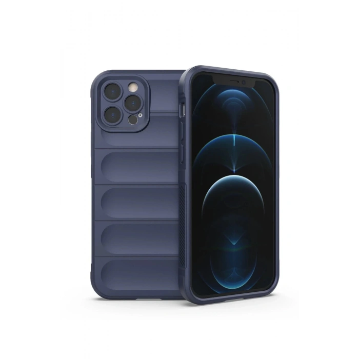 Newface iPhone 12 Pro Kılıf Optimum Silikon - Lacivert