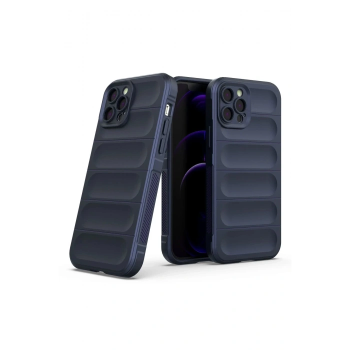 Newface iPhone 12 Pro Kılıf Optimum Silikon - Lacivert