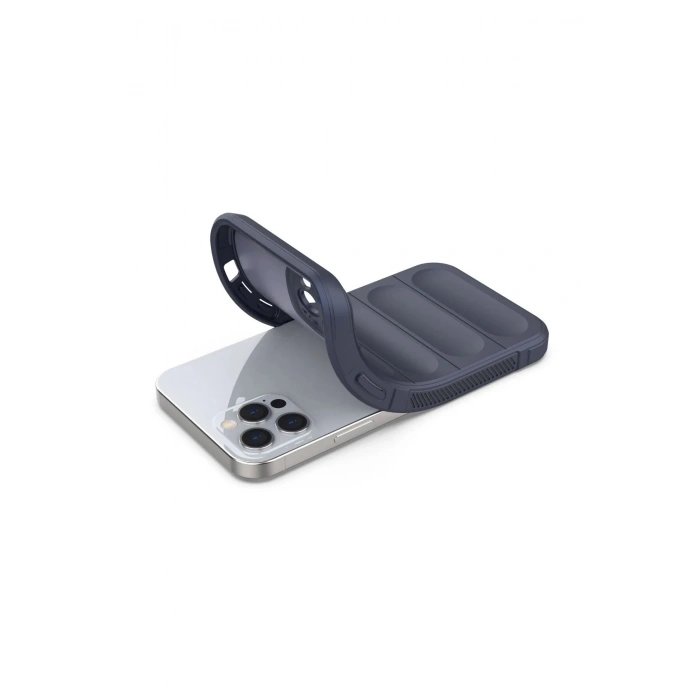 Newface iPhone 12 Pro Kılıf Optimum Silikon - Lacivert