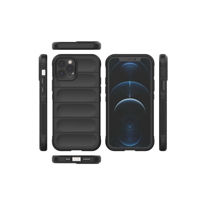 Newface iPhone 12 Pro Kılıf Optimum Silikon - Siyah