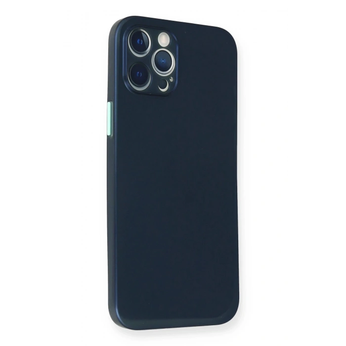 Newface iPhone 12 Pro Kılıf PP Ultra İnce Kapak - Mavi