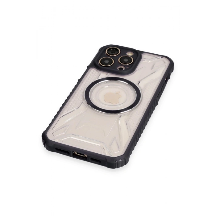 Newface iPhone 12 Pro Kılıf Prag Magneticsafe Kapak - Siyah