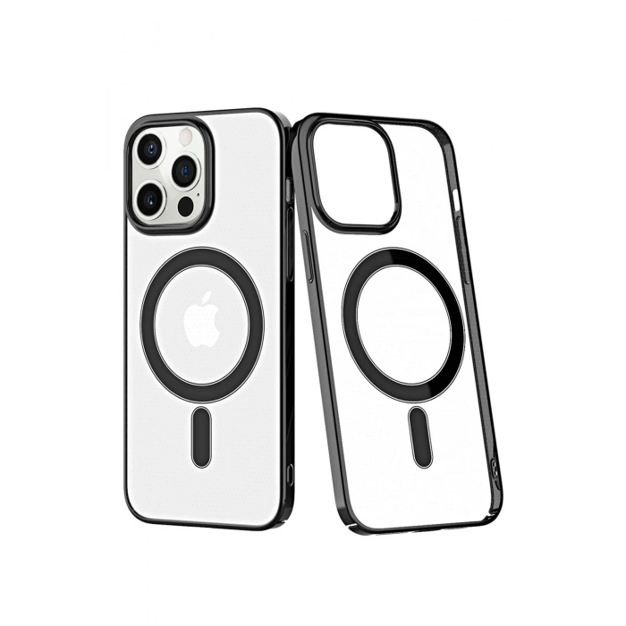 Newface iPhone 12 Pro Max Kılıf Element Magneticsafe Sert Kapak - Siyah